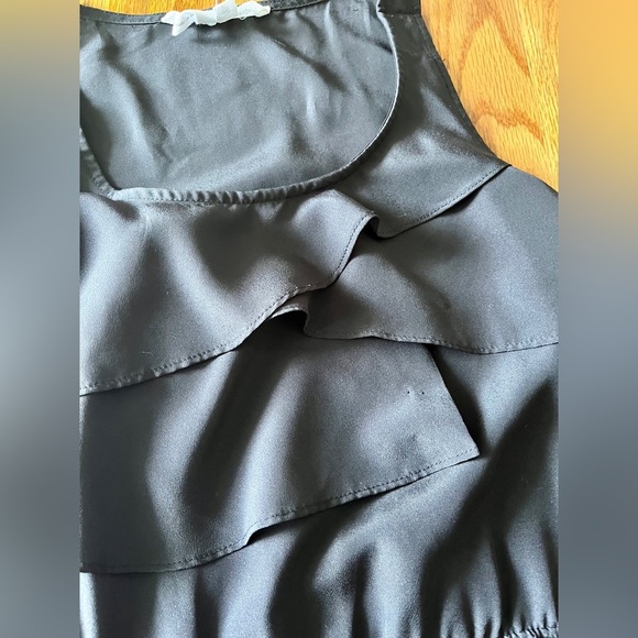 BCBGeneration Black Dress - XS - tank, above the knee, with ruffles - Picture 3 of 10